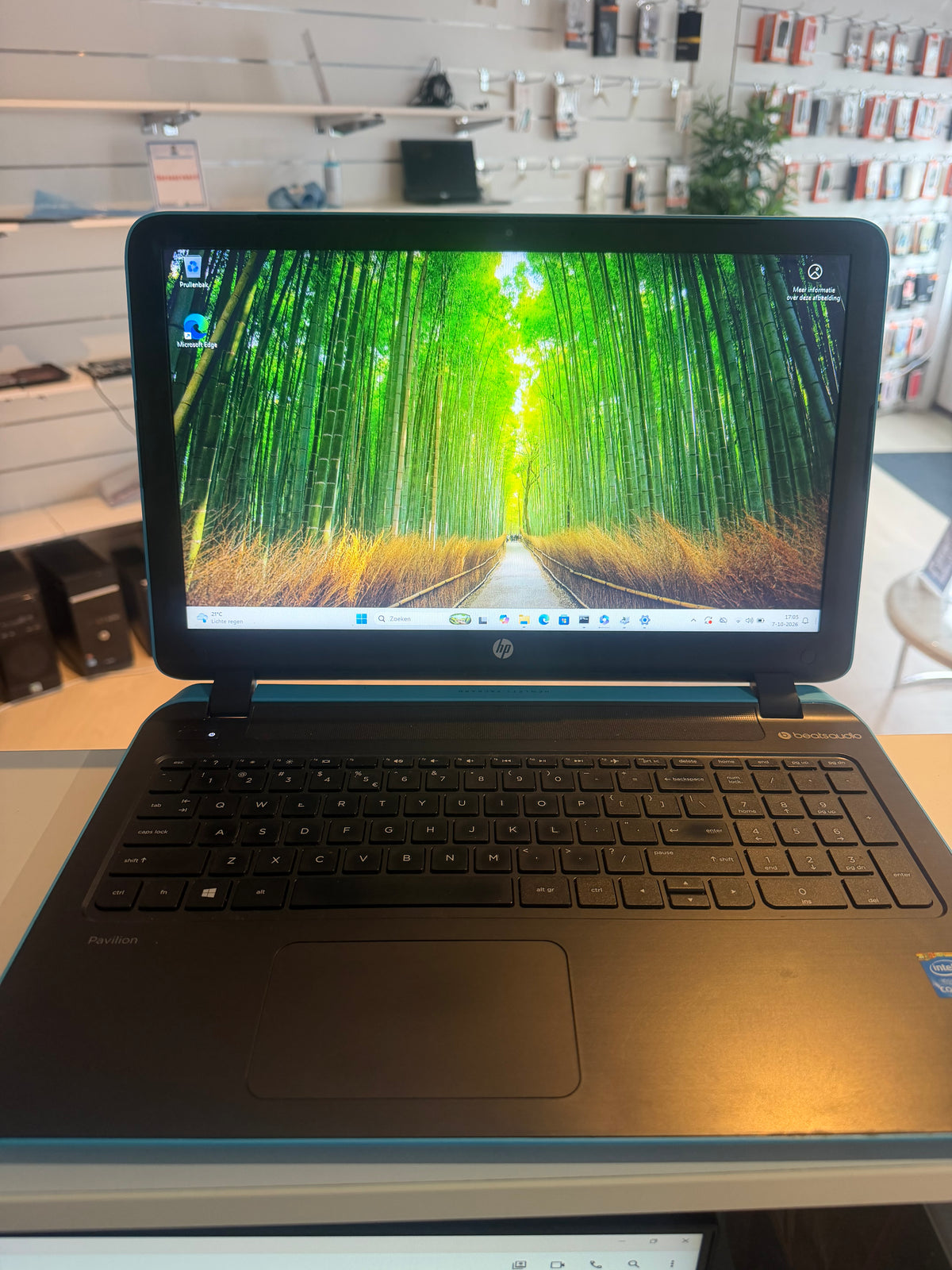 HP Notebook Blauw – Intel Core i3-5010U | 4 GB RAM | 15,6″ | Windows 11 Pro